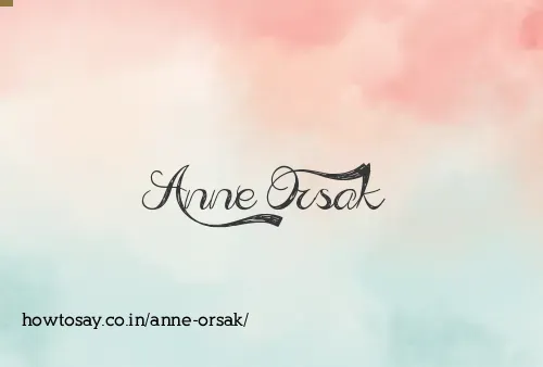 Anne Orsak