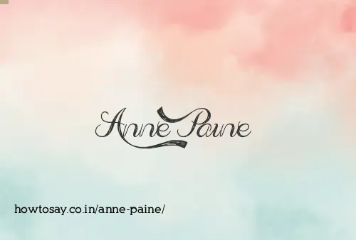 Anne Paine