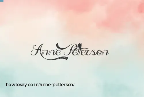 Anne Petterson