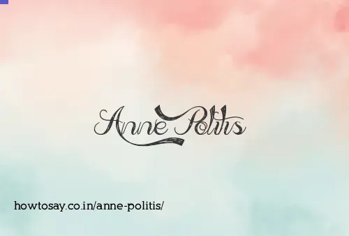 Anne Politis