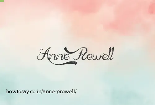 Anne Prowell