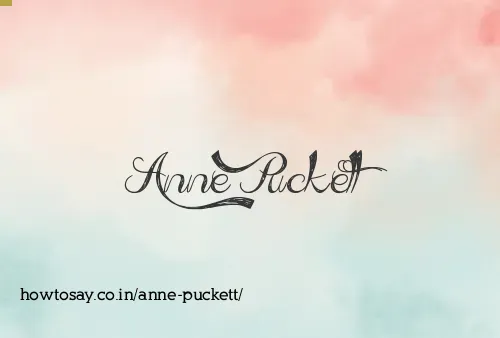 Anne Puckett
