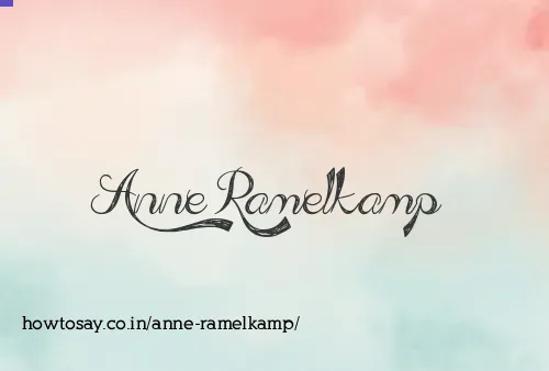 Anne Ramelkamp