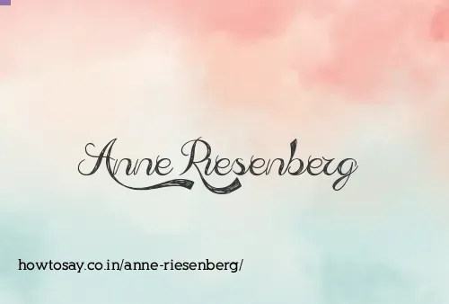 Anne Riesenberg