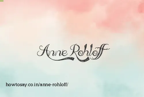 Anne Rohloff