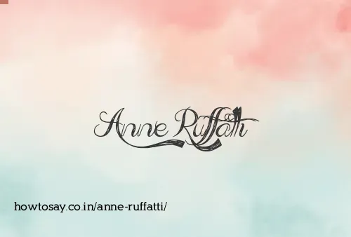 Anne Ruffatti