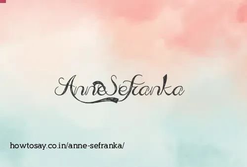 Anne Sefranka