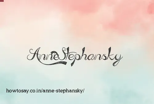 Anne Stephansky