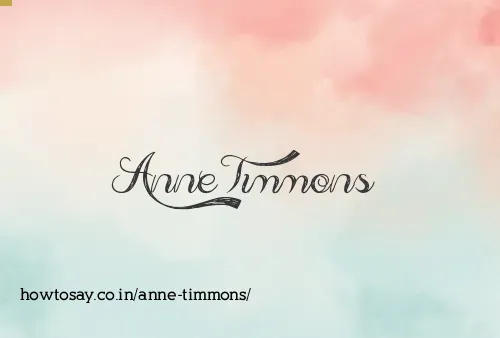 Anne Timmons