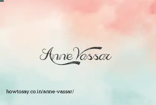 Anne Vassar