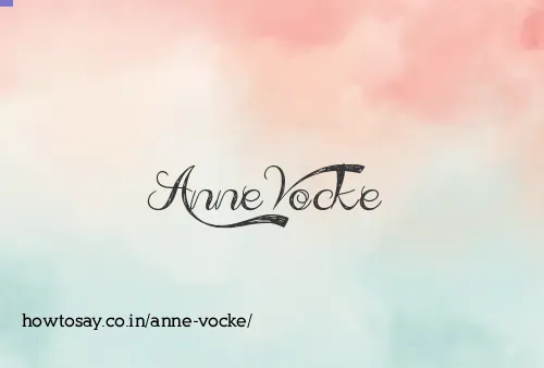 Anne Vocke