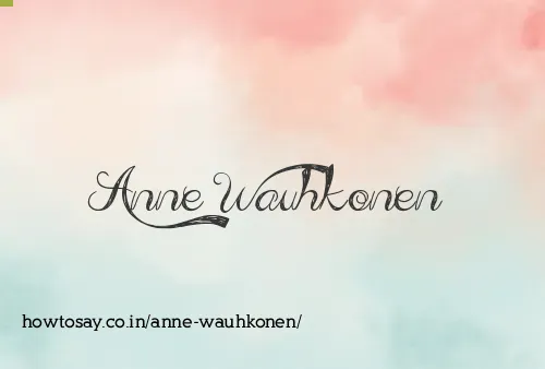 Anne Wauhkonen