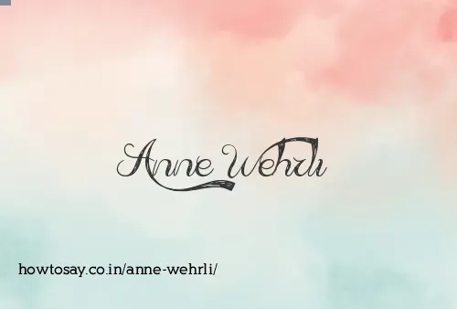 Anne Wehrli