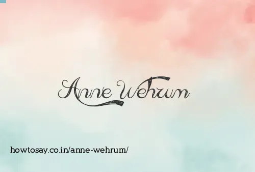 Anne Wehrum