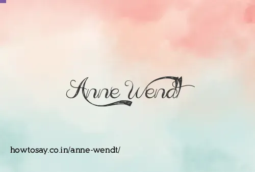 Anne Wendt