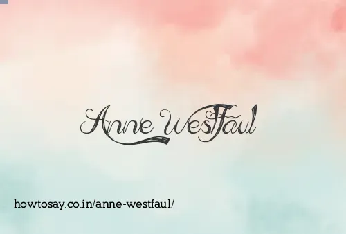 Anne Westfaul
