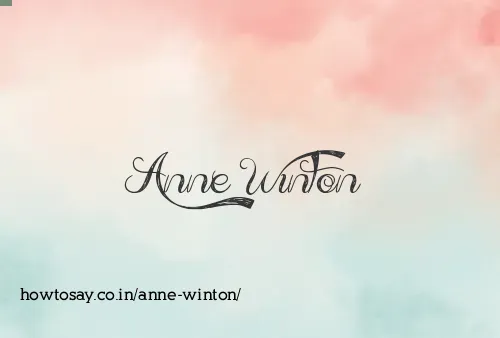 Anne Winton