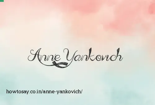 Anne Yankovich