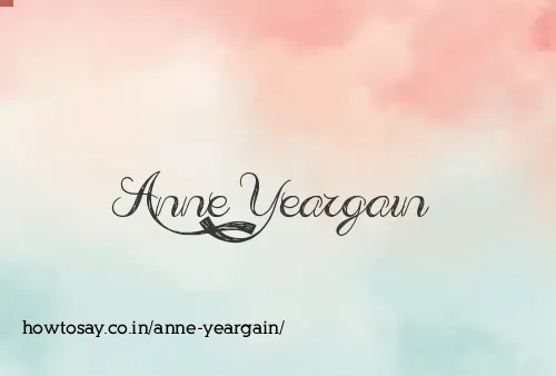 Anne Yeargain