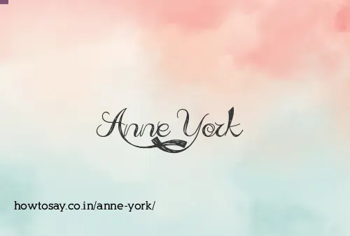 Anne York