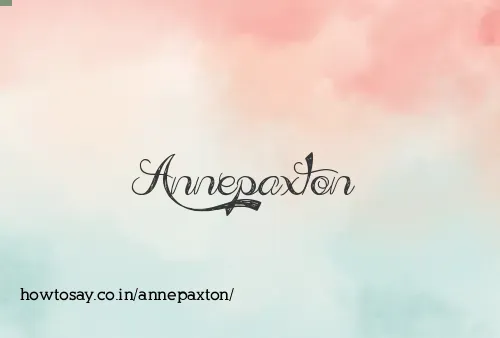 Annepaxton