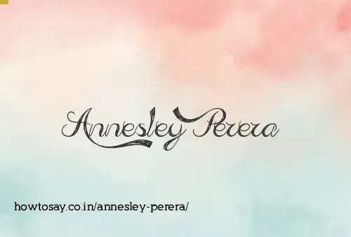 Annesley Perera