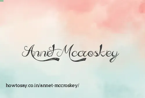 Annet Mccroskey