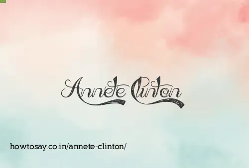 Annete Clinton