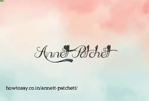 Annett Patchett