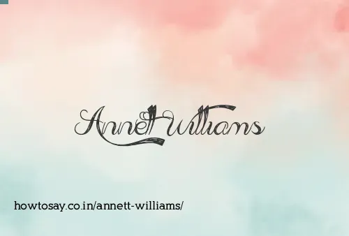 Annett Williams