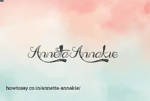 Annetta Annakie