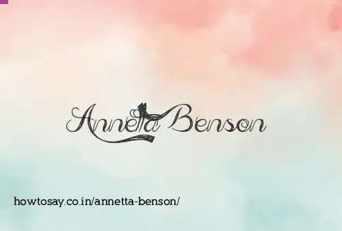 Annetta Benson
