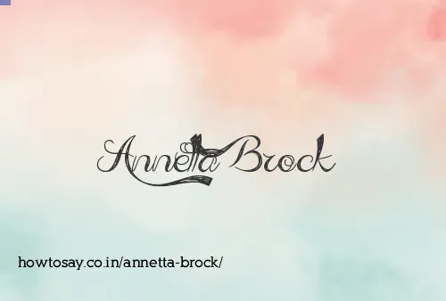 Annetta Brock