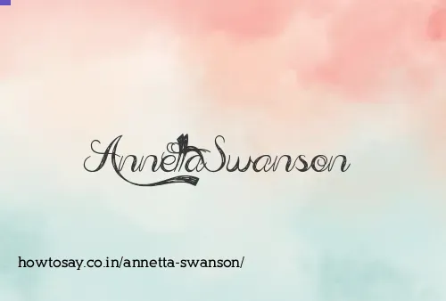 Annetta Swanson