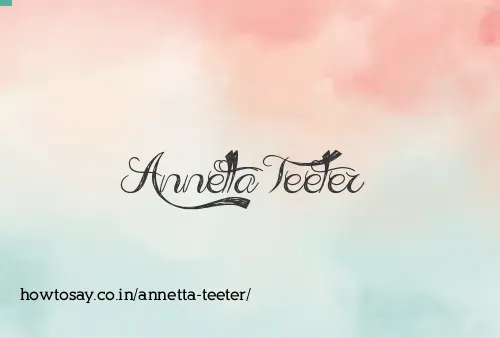 Annetta Teeter