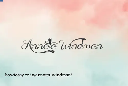 Annetta Windman