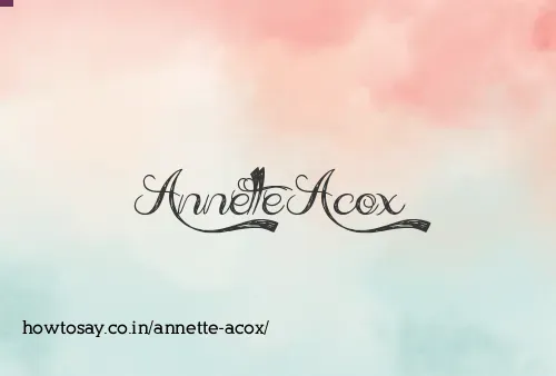 Annette Acox