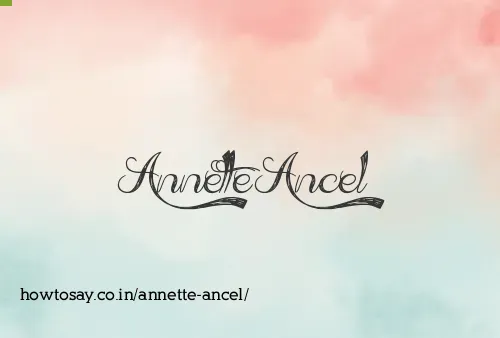 Annette Ancel