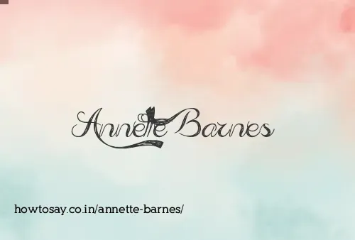 Annette Barnes
