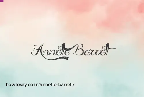 Annette Barrett
