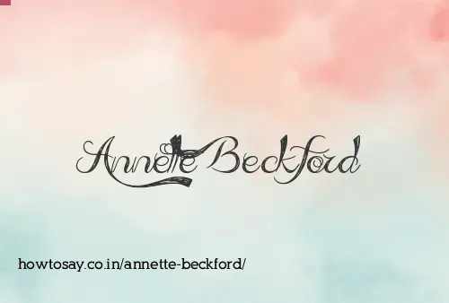 Annette Beckford