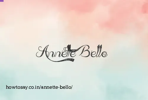 Annette Bello