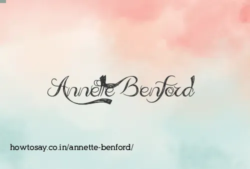 Annette Benford