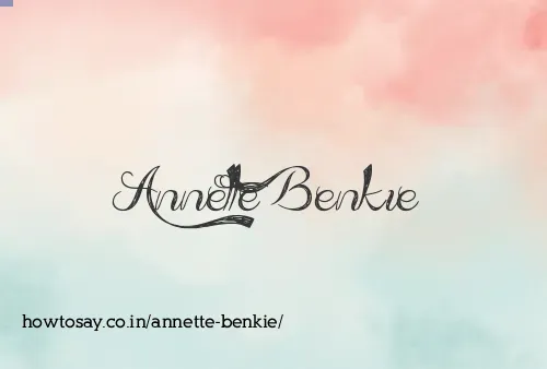 Annette Benkie