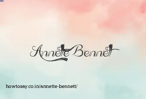 Annette Bennett