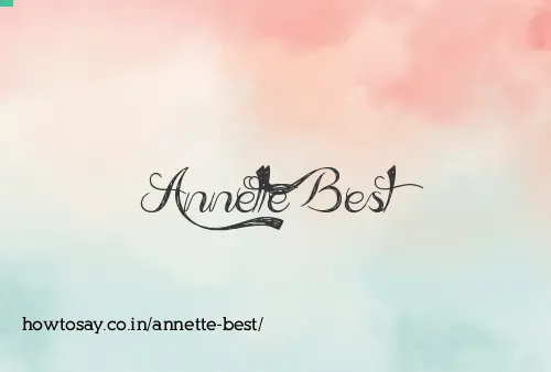 Annette Best