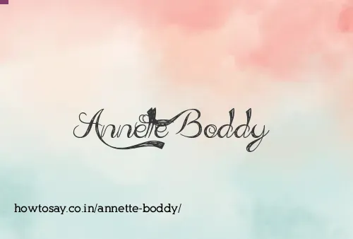 Annette Boddy