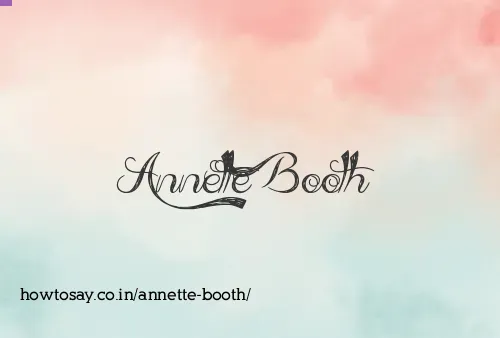 Annette Booth