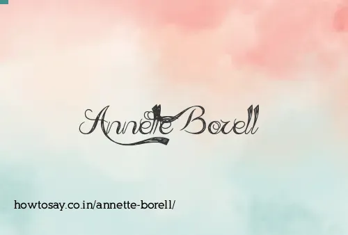 Annette Borell