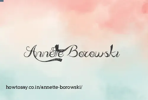 Annette Borowski